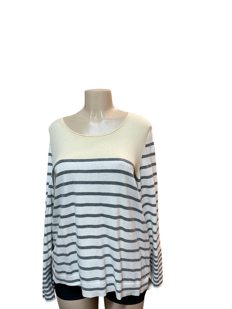 Zenergy (3) Yellow/White/Grey L/S Blouse
