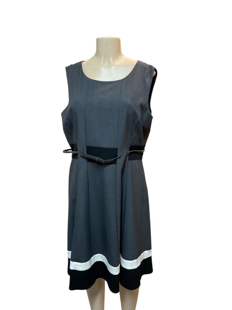 Calvin (16) Klein Grey A Line Dress w/Belt
