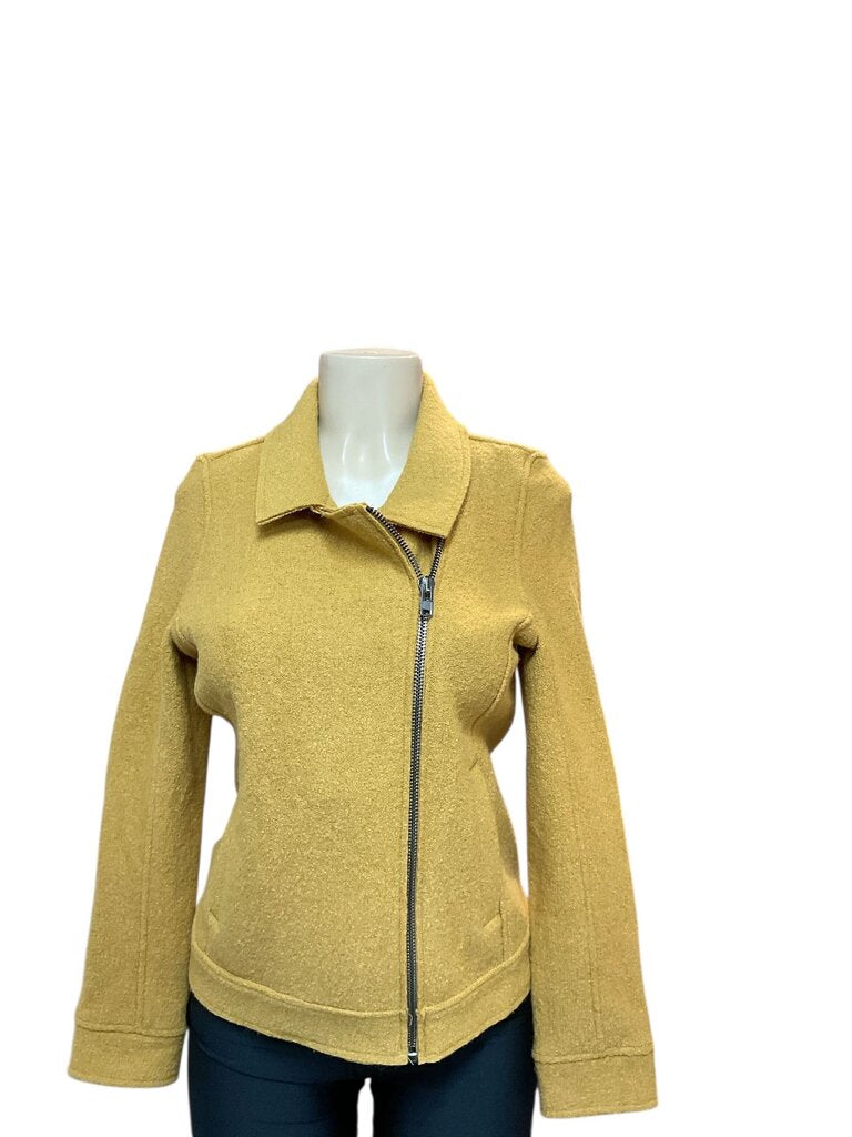 Tahari (Small) Mustard Zippered Jacket