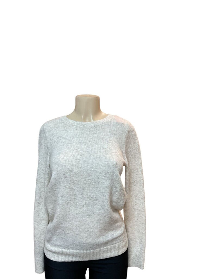 Loft (Small) Cream Sweater w/keyhole
