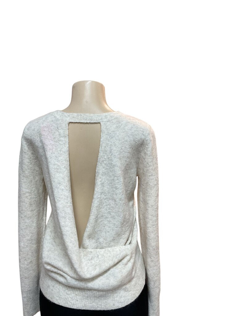 Loft (Small) Cream Sweater w/keyhole