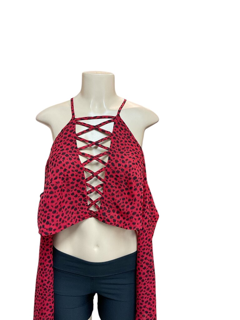 Rare (6) London Red and Black Blouse