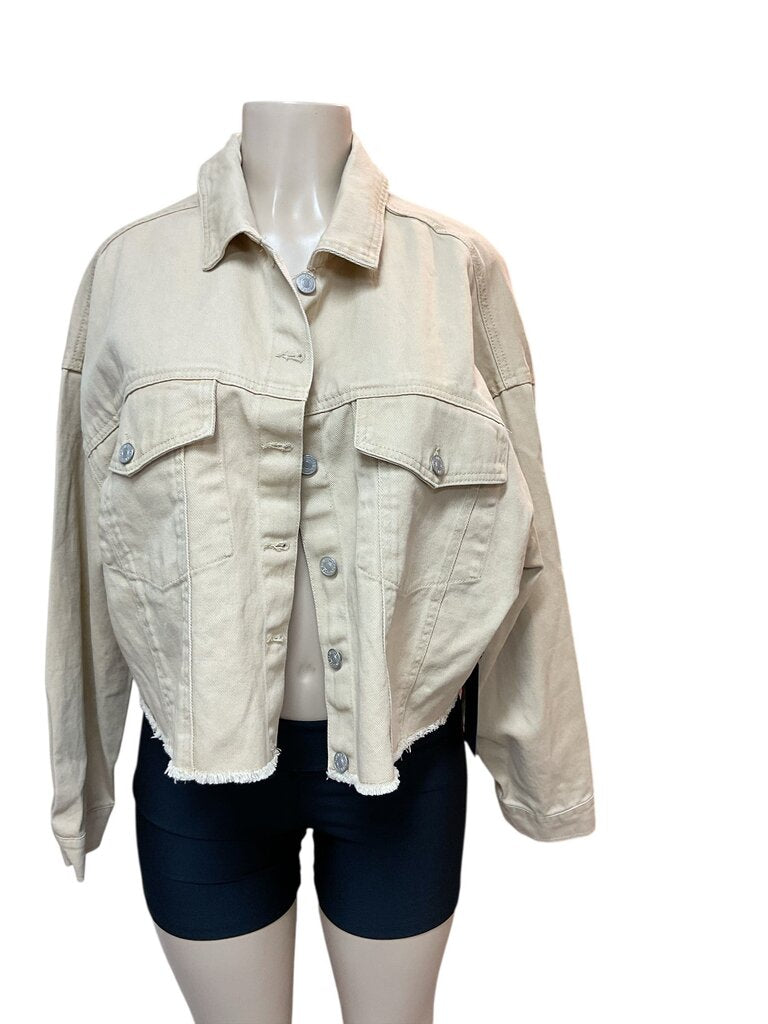 Forever (2x) 21 Tan Fringe Jacket
