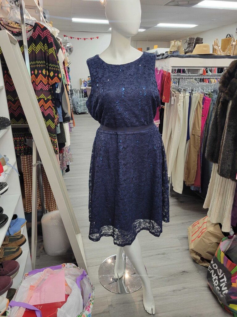 Blue Sequin Formal