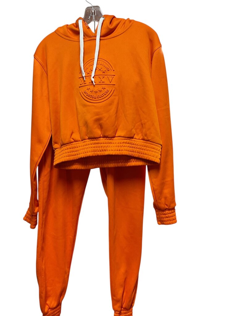 The Huddle (XL) Brand Orange Two Piece Sweatsuit
