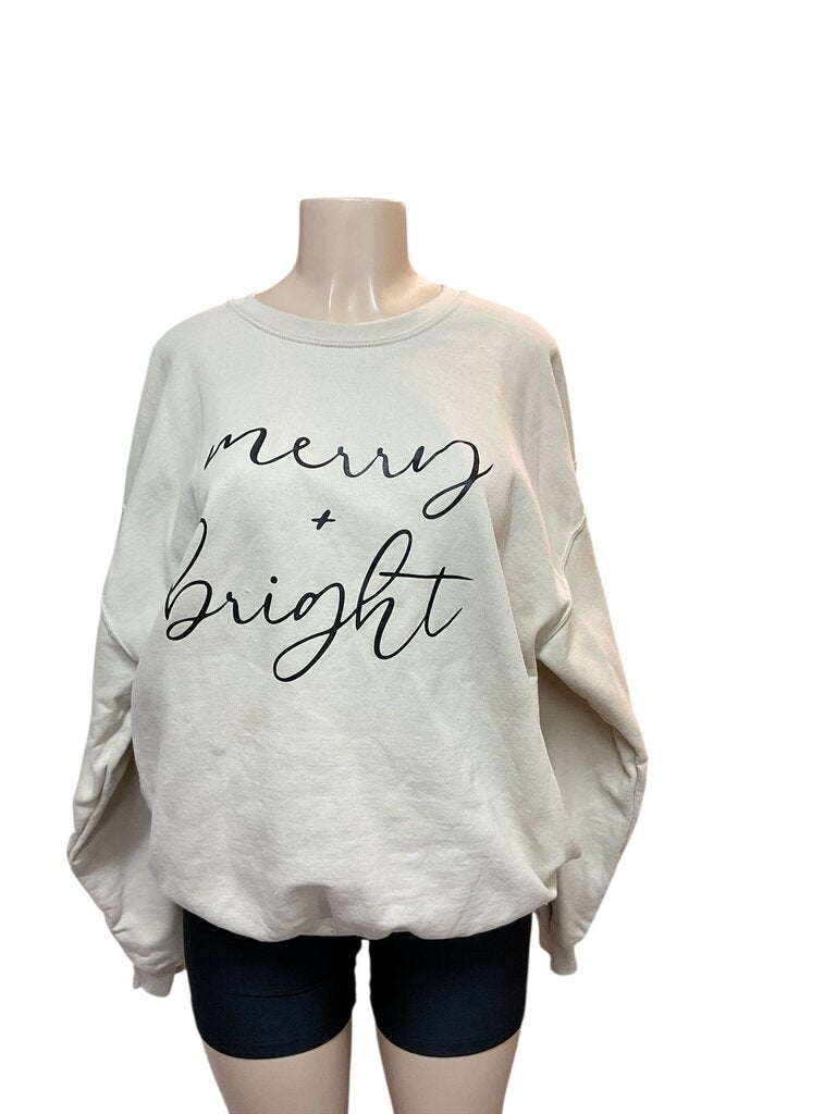 Gildan (XL) Merry and Bright Sweatshirt