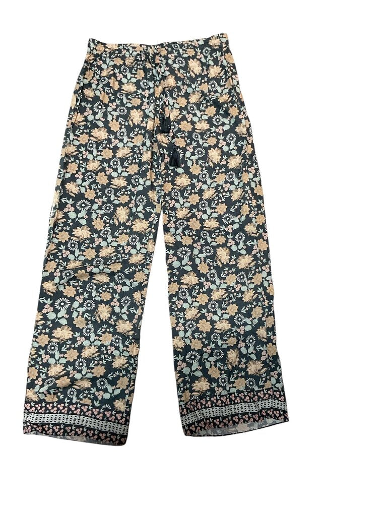 World (S/M) Market Printed Wide Leg Trousers