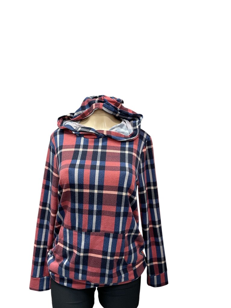 Cream N Sugar (Large) Plaid Hoodie L/S Tee