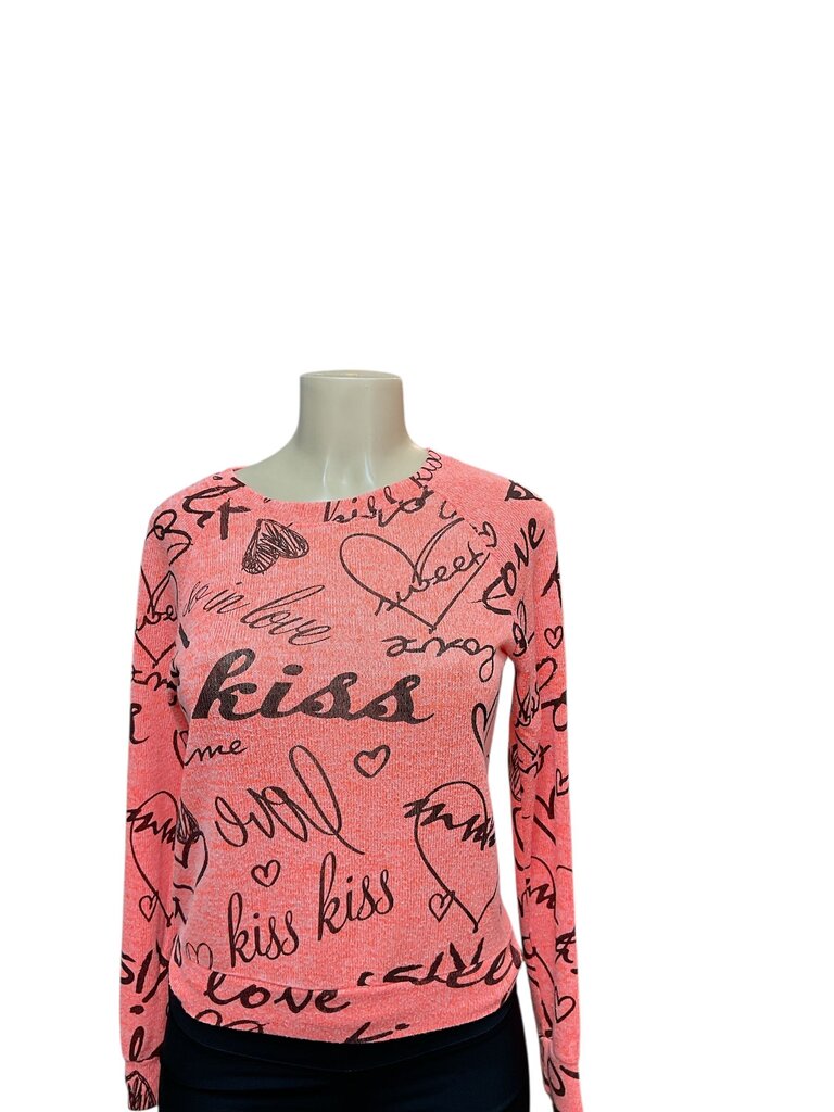 JL (3/5) Orange Love L/S Sweater