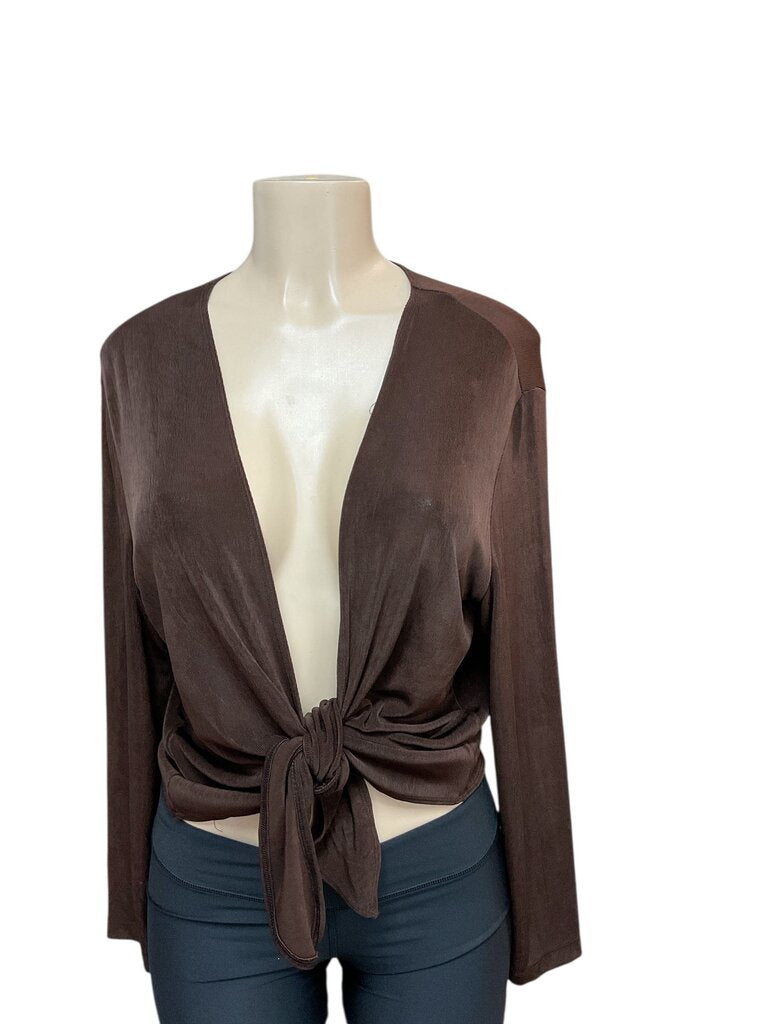Chicos (2) Brown Wrap Blouse