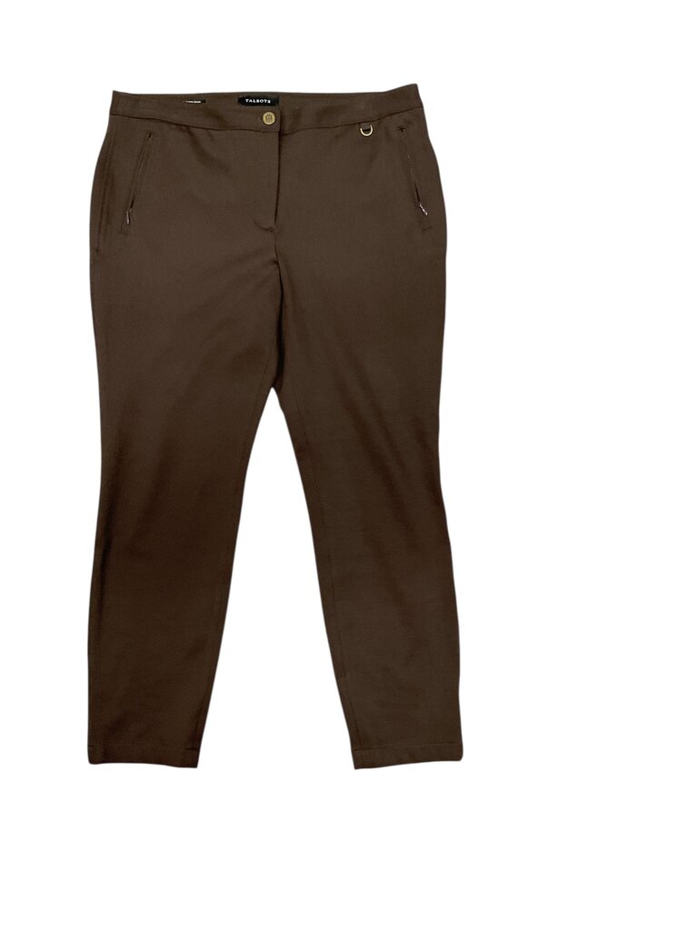 Talbots (12p) Skinny Ankle Brown Pants