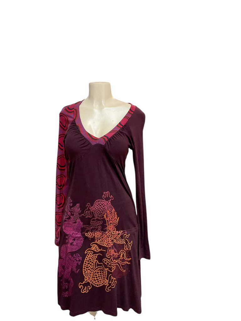 Design (Large) Burgundy Cotton Dress