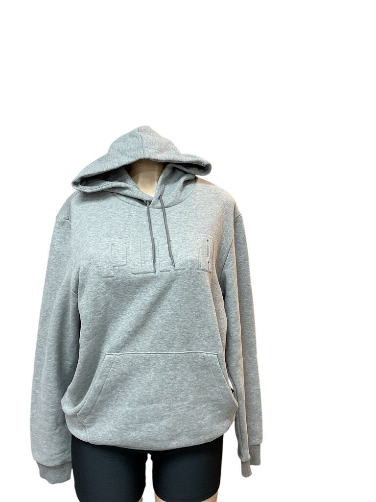 Puma (Med) Grey L/S Crewneck Sweatshirt