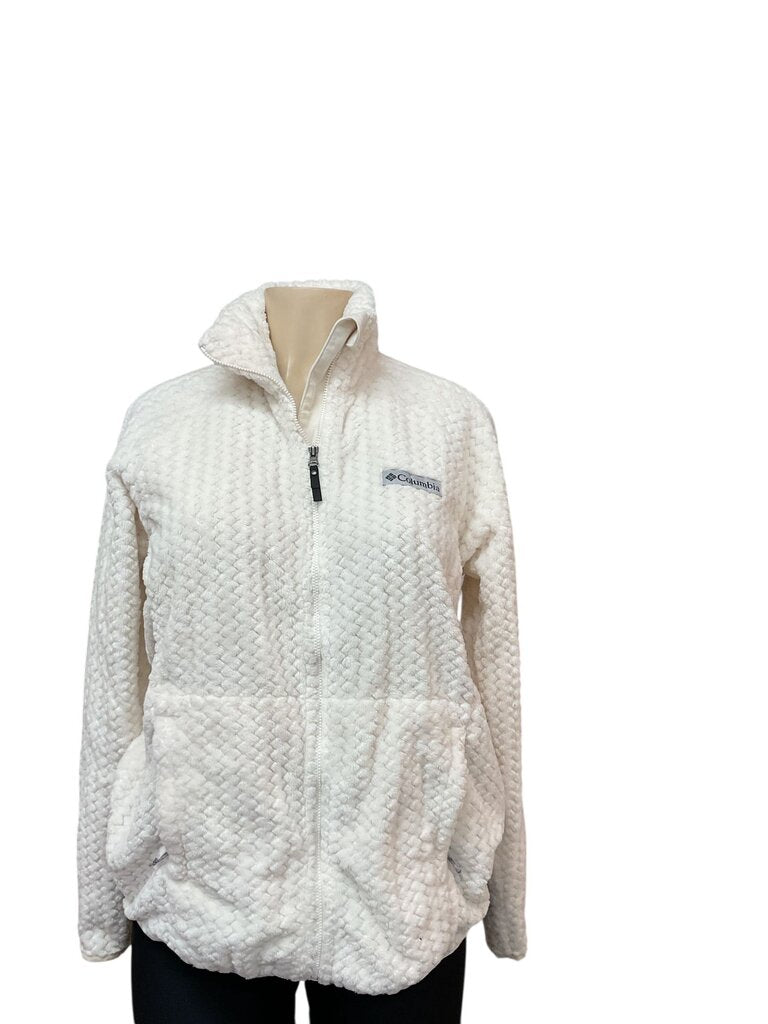 Columbia (Med) White Fleece Zippered