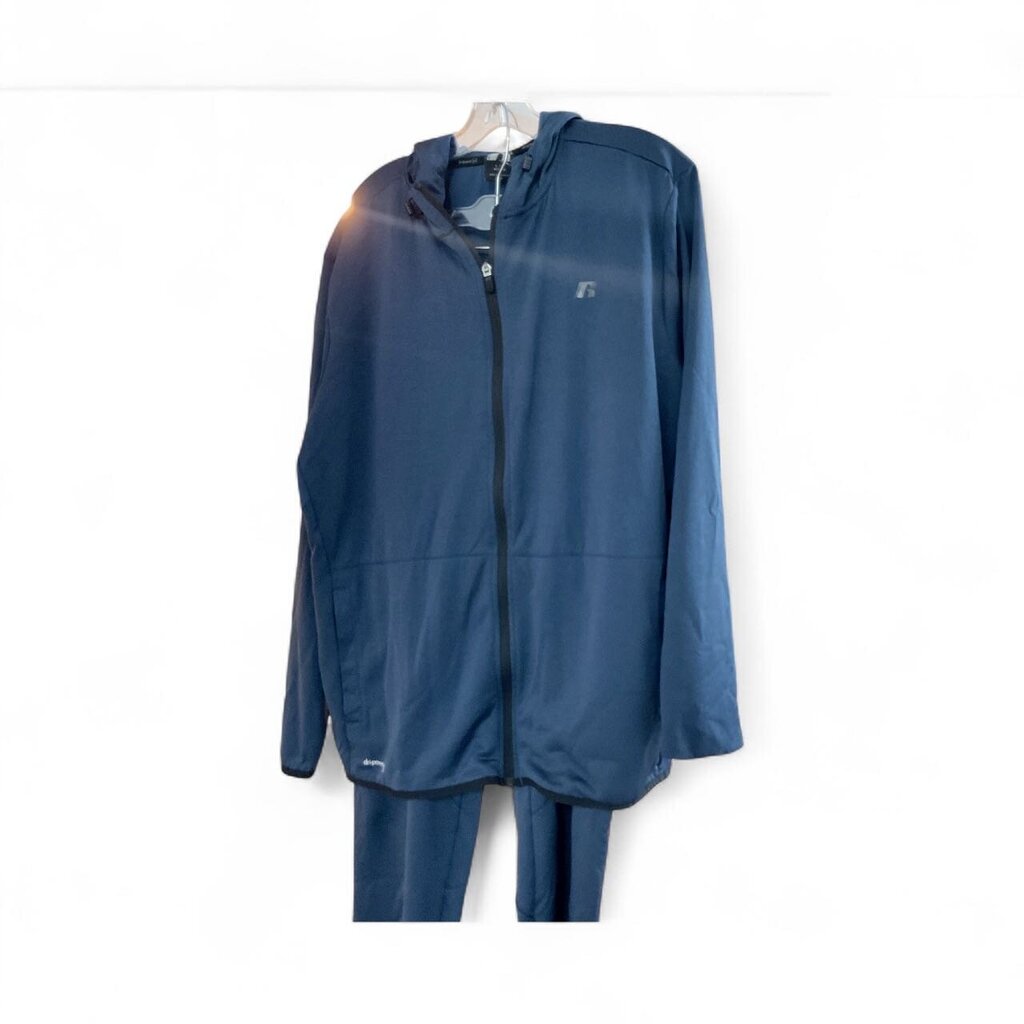 Russell Blue workout pants and hoodie