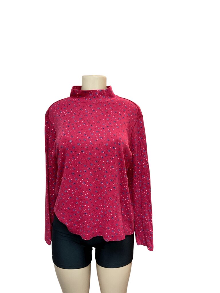 Blair floral red turtleneck top