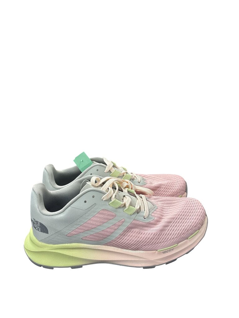 North Face pink and yellow running shoes