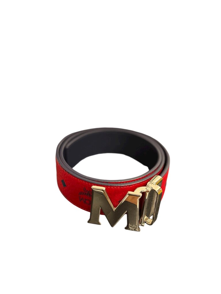 MCM Claus M Reversible Belt Red Men's