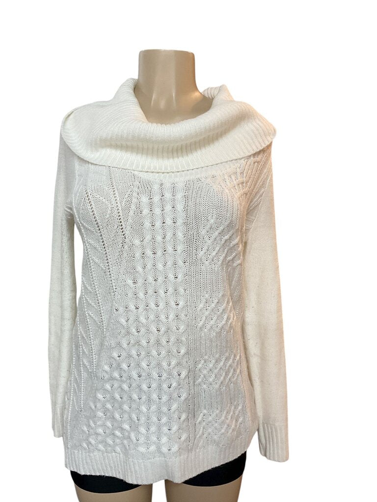 Ana (Med) Cream Turtleneck Scoop