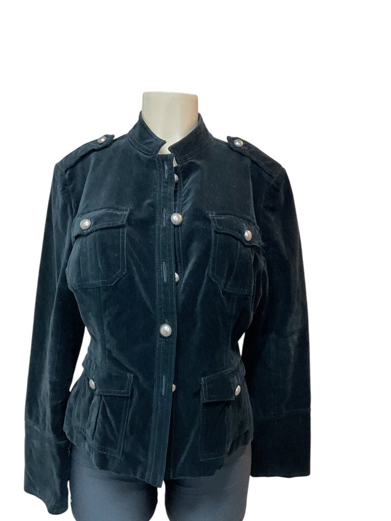 Page black suede jacket