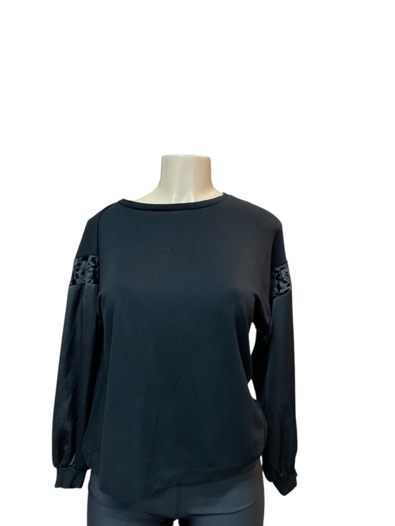 Black (0) State Black Velour L/S Sweatshirt