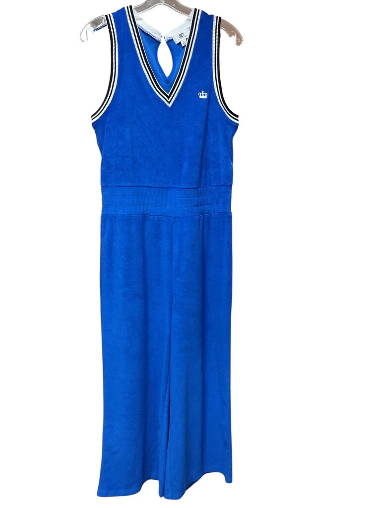 Juicy (Med) Couture Blue Velour Sleeveless Jumpsuit