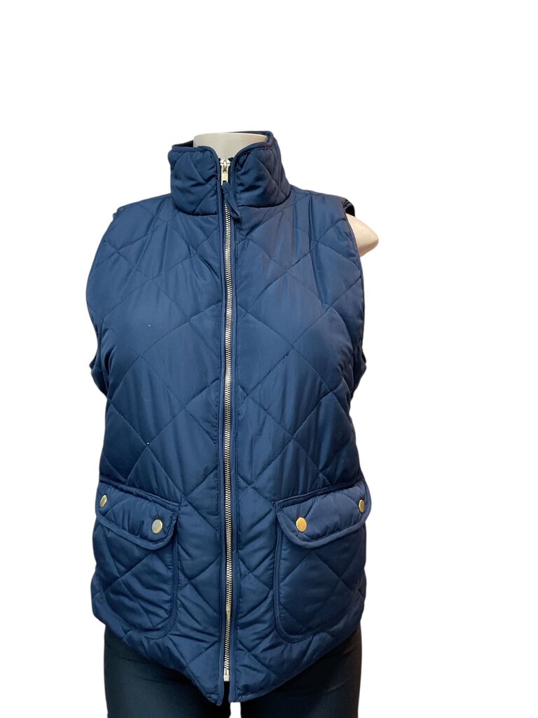 Quinn (Large) Blue Quilted Sleeveless Vest