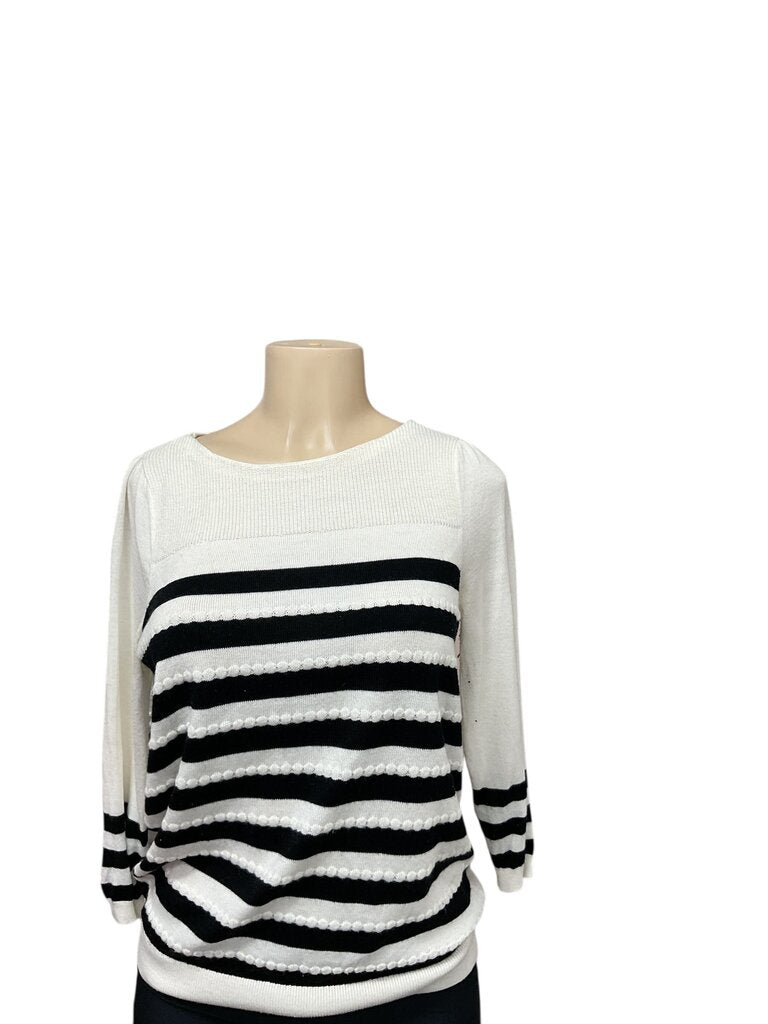 Loft (LP) Cream/Black L/S Sweater