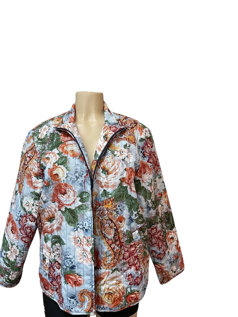 Allison Daley (14) Floral Zippered Jacket