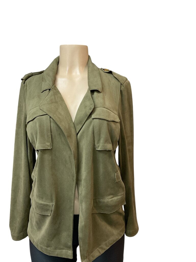 Kendall and kylie green suede jacket
