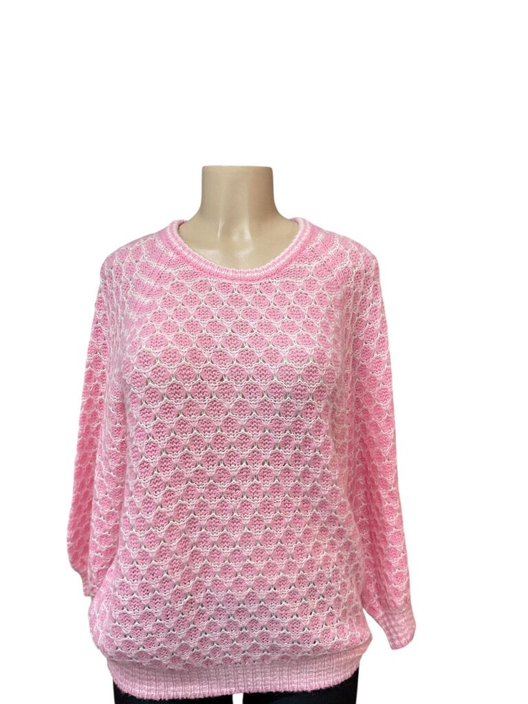 Lily Pulitzer (Large) Pink and White Sweater