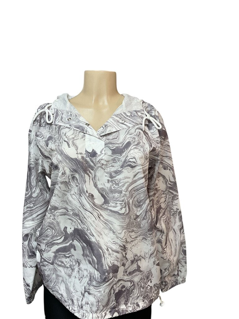 SO (Large) Brands Printed Grey Hoodie Jacket