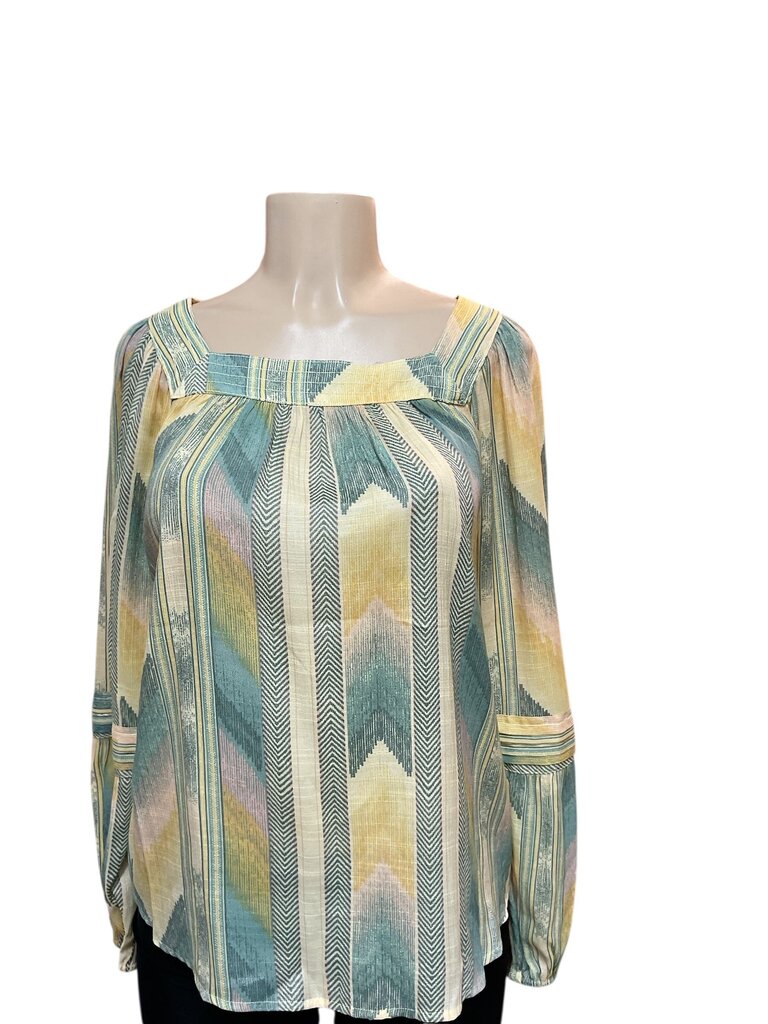 LC (Small) Yellow and Green Blouse