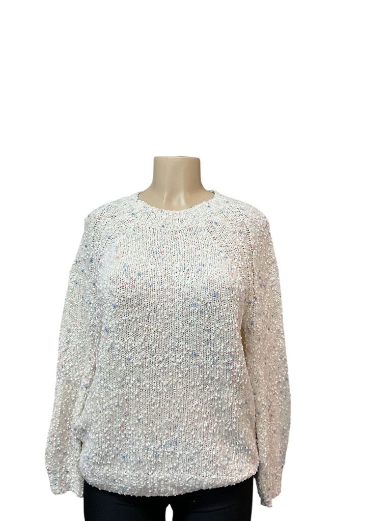 Cupcake (Med) White Printed Sweater