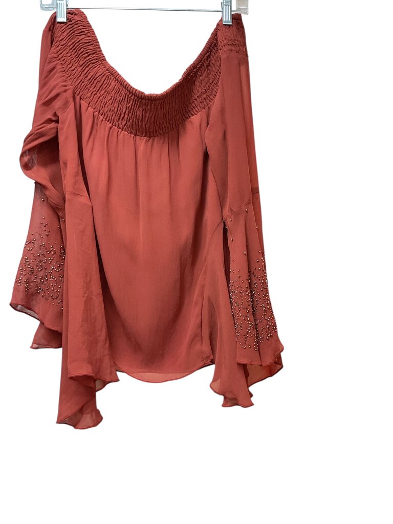 Chloe and Oliver (Large) Rust Off the Shoulder Blouse
