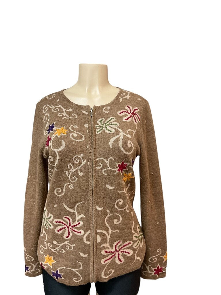 Classic Alpaca brown patterned sweater