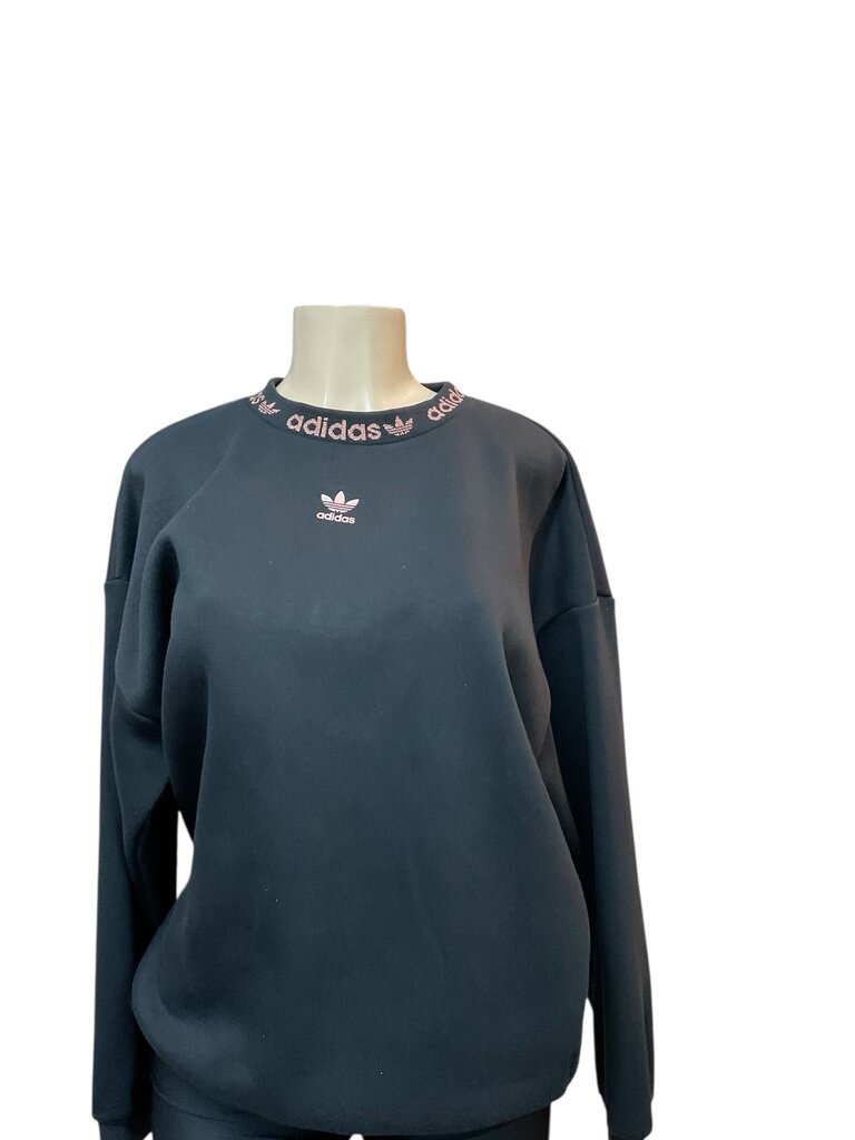 Adidas Black and rose gold crewneck sweatshirt