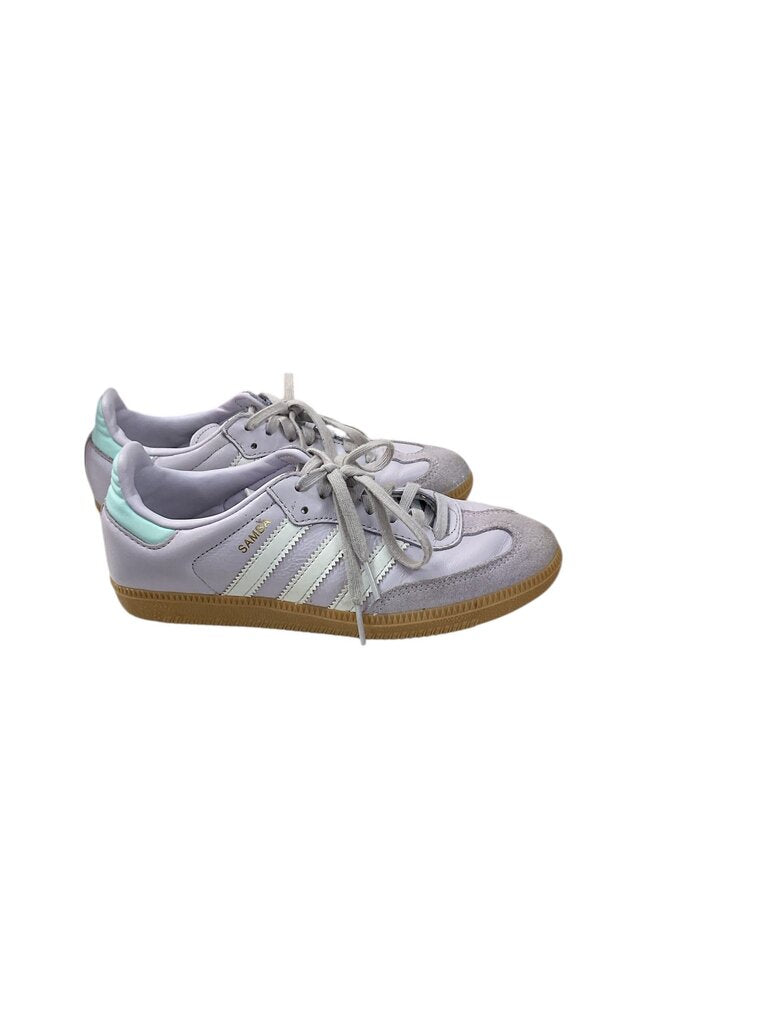 Adidas (3.5) Purple and Teal Sneaker