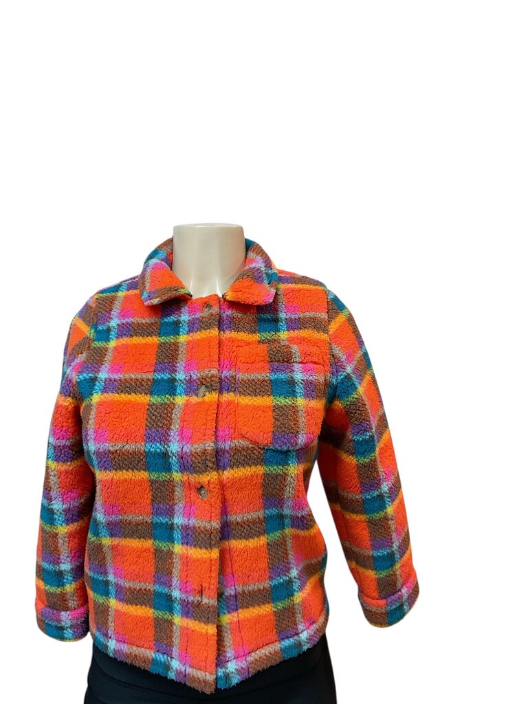 Cat & Jack (8) Orange Flannel Jacket
