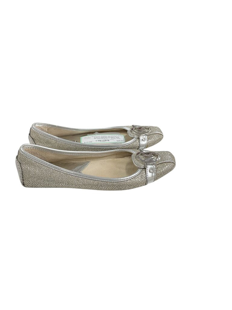 Michael (6.5) Kors Silver Flat Shoe