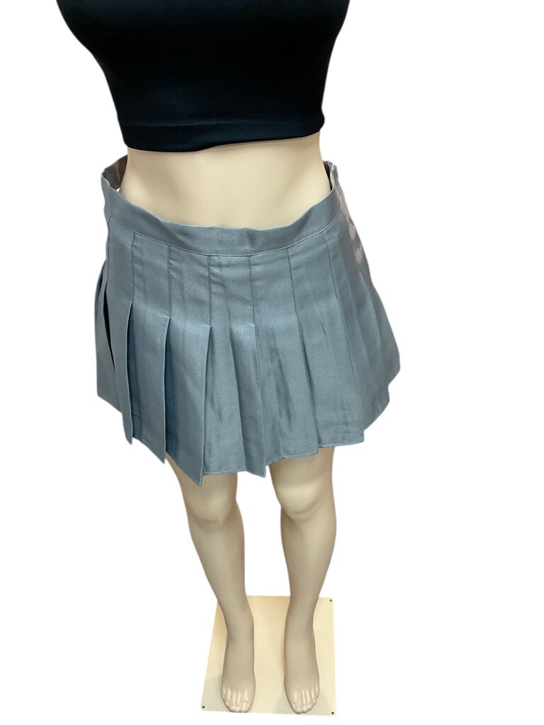 Grey Pleated (Small) Skirt Mini