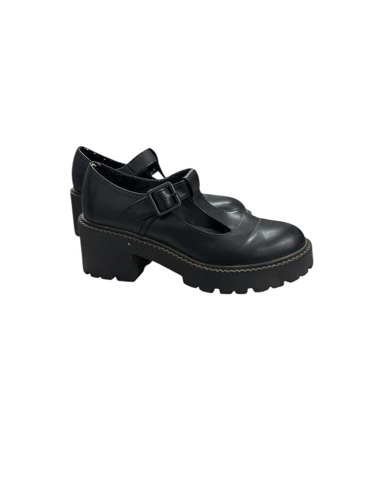 Madden (11) Girl Black Elevated Mary Jane Shoe