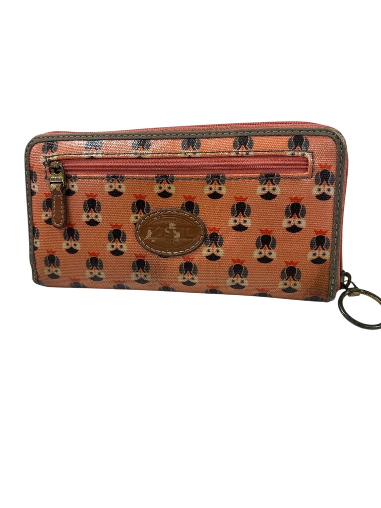 Fossil Orange Owl Wallet