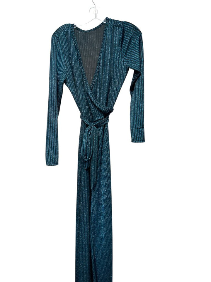 Blue (Large) and Green L/S Pants Romper
