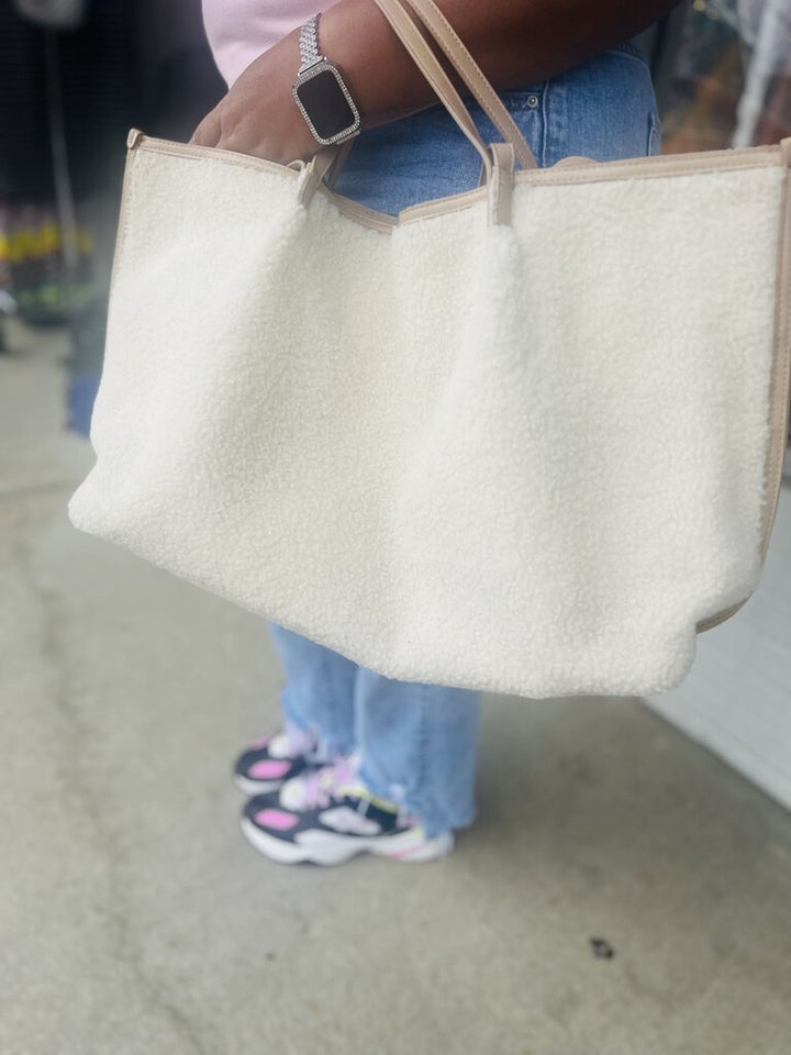 Universal Thread "Sheepskin" Faux Tote