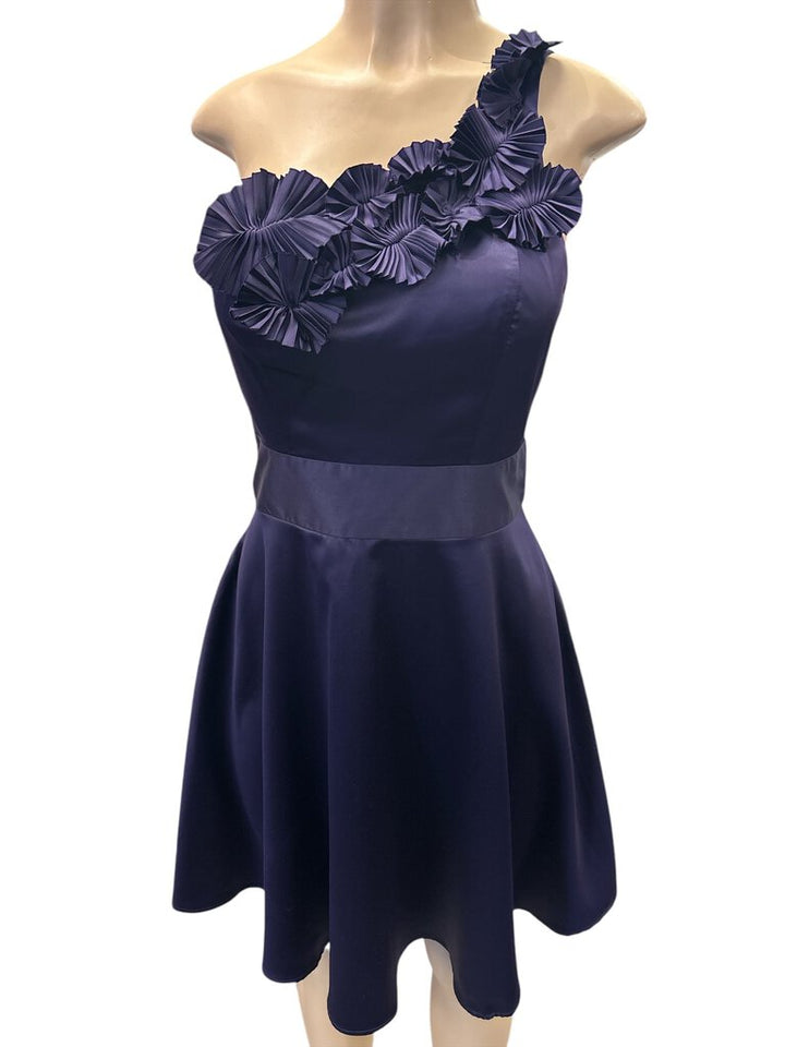 The Limited Purple One Shoulder Dress (4)