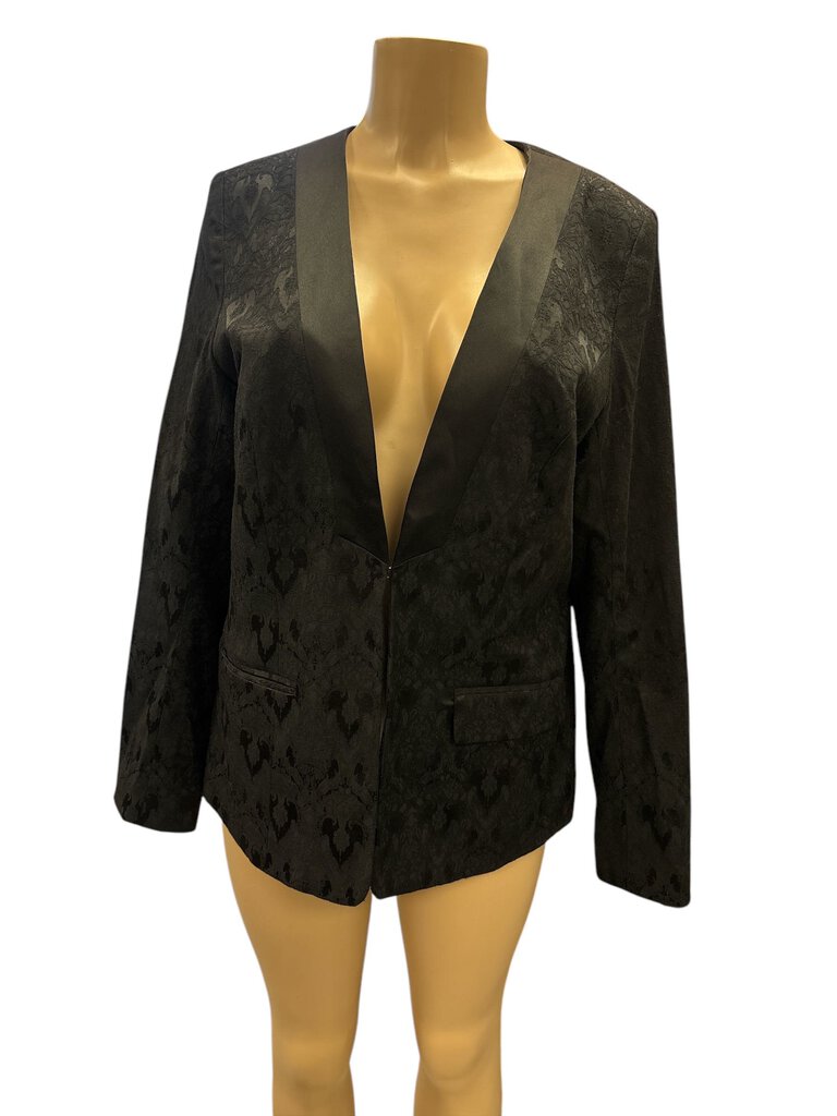 Lane Bryant Black Embroidered Blazer (14)