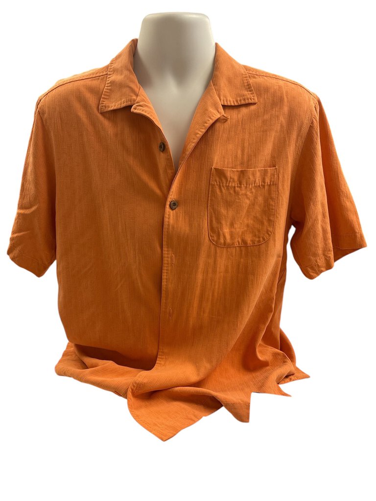 Tommy Bahama Orange Button Down Top (Med)