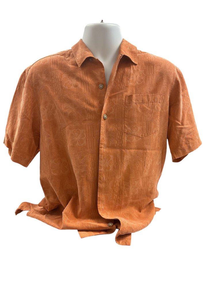 Tommy Bahama Orange Button Top ** (Med)