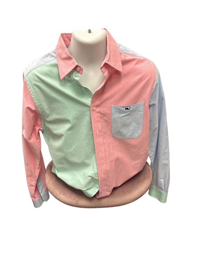 Vineyard vines color block longsleeve shirt